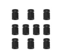 Yvxotrxnk Lot de 10 balles anti-vibrations M2 M3, en silicone, avec montage souple, pour contrôleur de vol F3 F4 F7, isolateur de vibration pour drone quadcopter FPV (10 pièces M3 noir H6,6 mm)