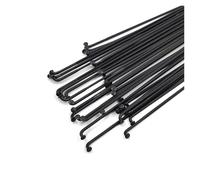 Yvxotrxnk Lot de 12 rayons plats pour vélo J-Bend Blade en acier inoxydable 210-302 mm pour mise à niveau de roue de VTT de route (J-Bend 276 mm)