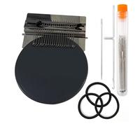 Yvxotrxnk Pour mini machine à laver, outil de tricotage domestique portable pour débutants, distributeur facile à transporter pour chaussettes et vêtements, kit de réparation de tissu compact (gris 14