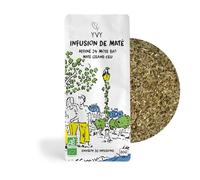 YVY MATÉ Thé Maté Bio Affiné 24 mois Grand Cru 80g | Non Fumé | Sans Tige | Sans Poussière | Maté Bio et Équitable | Peu amer et naturellement sucré | Maté Énergisant Bien-Être | Environ 30 Infusions