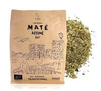 YVY MATÉ Yerba Mate Bio Affiné 500g | Maté Bio Équitable et Non Fumé | Sans Tige | Amertume modérée Yerba Traditionnelle | Consommation quotidienne | Boisson énergisante Bien-être