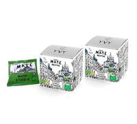 YVY MATÉ Yerba Mate Bio Menthe | Lot de 2 boîtes de sachets de thé maté naturels | Non Fumé, Sans Tige, Sans Poussière | Menthe Douce et Maté Vert | Énergisant, frais et équilibré
