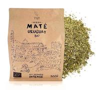 YVY MATÉ Yerba Maté Bio Uruguay 500g | BIO Équitable et Non Fumé | Coupe fine et Poudreuse typique d'Uruguay | Amertume intense | Idéal pour consommation quotidienne et pour les sportifs