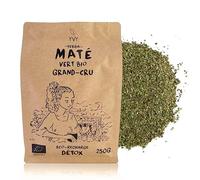 YVY MATÉ Yerba Mate Bio Vert Grand Cru 250g | Maté Grand Cru Bio & Non Fumé | Sans Tige et Sans Poussière | Récolté à la main | Doux, frais et végétal | Énergisant et Détox