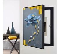 YVYKFZD Couvercle Décoratif de boîte à fusibles, Cache Compteur Electrique caché, Peinture Décorative mural, Cache Tableau Électrique for salon et bureau(Model E,40x60cm/15.7"x23.6")