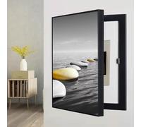 YVYKFZD Couvercle Décoratif de boîte à fusibles, Cache Compteur Electrique caché, Peinture Décorative mural, Cache Tableau Électrique for salon et bureau(Model B,50x70cm/19.7"x27.5")