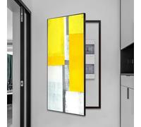 YVYKFZD Couvercle Décoratif, grand Cache Compteur Electrique, couvercles de panneaux électriques muraux, Cache Tableau Électrique créative, for chambre d'entrée(Black G,80x160cm/31.5"x62.9")