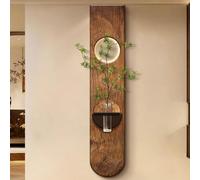 YVYKFZD Peinture Murale 3D, Sculpture Murale LED, Décoration Murale avec Espace hydroponique, 3D décor d'art Mural créative, Tableau à Suspendre for Salon, entrée(Wood Grain C,30x150cm/11.8" x59)