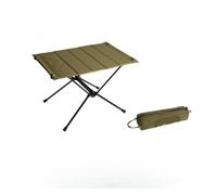 YVZOQZWEP Table De Camping Pliable D'extérieur, Table De Pique-Nique Portable en Alliage D'aluminium for Barbecue, Cuisine Et Thé, Table D'extérieur De Style Tactique(Green)