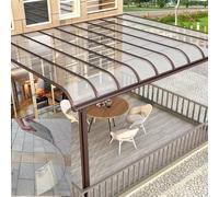 YVZYLXH 2MM Plaque Polycarbonate Feuilles de Toit Transparent,Plaque Acrylique PVC Plastique Imperméable Résistant Aux UV,pour Jardin Exterieur Serre Fenêtre Patio(Clear,1x12m/3.28x39.4ft)