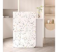 YVZYLXH Comptoir De Réception avec Tiroirs Verrouillables Comptoir Caisse Moderne en Bois Comptoir d'accueil Mobilier de Bureau pour la Maison Bureau Salon(White White,80x95x45cm)