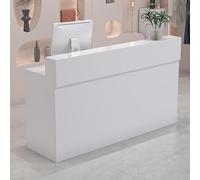YVZYLXH Comptoir de réception Comptoir Caisse Comptoir De Accueil avec Tiroir Verrouillable,Comptoir Caisse Salon de Coiffure pour La Maison,Le Bureau,Le Salon(Wit,100x95x45cm)