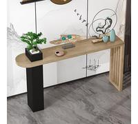 YVZYLXH Console Meuble Salsa Table d'appoint en Bois,Meuble de Rangement Entrée ou Salon,Table d’Entrée, Bout de Canapé, Table d'Appoint, for Couloir, Entrée, Salon(Wood Color,160CM/63IN)