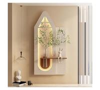 YVZYLXH Décoration Murale 3D Moderne avec LED, Tableau Lumineux PVC, Sculpture Murale Créative for Salon et Chambre(Wit,100x50cm/39.4x19.7in)