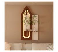 YVZYLXH Décoration Murale 3D Moderne avec LED, Tableau Lumineux PVC, Sculpture Murale Créative for Salon et Chambre(Brown,100x50cm/39.4x19.7in)