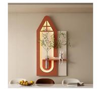 YVZYLXH Décoration Murale 3D Moderne avec LED, Tableau Lumineux PVC, Sculpture Murale Créative for Salon et Chambre(Orange,120x60cm/47.2x23.6in)