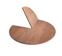 YVZYLXH Grand Plateau de Table Rond Pliable,Plateau en Bois, Table de Banquet de Restauration sans Pieds,Plateau de Table de Remplacement(Brown,200cm/78.7in)