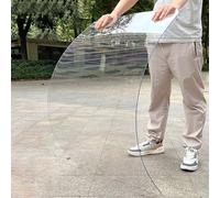 YVZYLXH Plaque Polycarbonate,2MM Plaque Plastique Transparente,Plaque Acrylique PVC Plastique Imperméable Résistant Aux UV,pour Jardin Exterieur Serre Fenêtre Patio(0.8x3m/2.62x9.8ft)