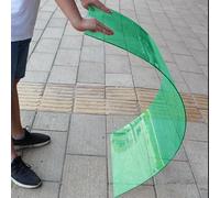 YVZYLXH Plaque Polycarbonate, Transparent PVC Couverture 1.2MM Plaque Plastique Anti-UV Transmission Lumière,pour Marquise de Porte Exterieur Serre Jardin Toiture Abris Terrasse(Green,1.2x1m/4x3.3ft)