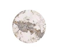YVZYLXH Plateau Tournant Lazy Susan, Plateau de Service Rotatif en Pierre Frittée, Mécanisme à Rotation 360° en Métal, Idéal for Table à Manger et Partage de Repas(White-c,60cm/23.6in)
