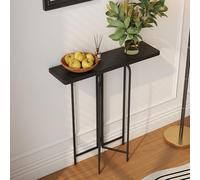 YVZYLXH Table Console Bois Salsa Table d'appoint, Meuble de Rangement Entrée ou Salon, Bout de Canapé,pour Couloir, Entrée, Salon(Nero,60CM/23.6IN)
