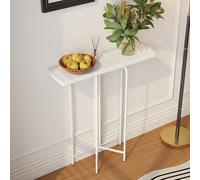 YVZYLXH Table Console Bois Salsa Table d'appoint, Meuble de Rangement Entrée ou Salon, Bout de Canapé,pour Couloir, Entrée, Salon(Wit,60CM/23.6IN)