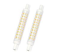YW Ampoule LED R7S 118mm 10W Dimmable Blanc chaud 3000K Lot de 2 Ampoules LED à intensité Variable AC220-240V Remplacement à 100W Ampoule Halogène J118 Lumière Linéaire 360 Angle de Poche