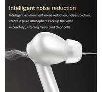 YW09 Casque BT sans fil avec APP ?cran tactile LCD couleur Etui de chargement Silencieux intelligent avec pr?vention de la perte de position IPX5 r?sistant ? l'eau et ? la sueur Supporte le r?glage de