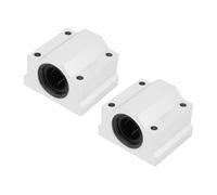 YWBL-WH 2 Roulements linéaires SCS25UU 25 mm, Roulement à Billes pour Mouvement Linéaire Bloc Coulissant pour Imprimante 3D, Machine de Gravure CNC