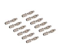 YWBL-WH 21.18mm 4mm Banana Plug Copper M5 Male Connector for Electronic | Borne à goujon fileté, liaison de décharge à courant élevé, pointe de contact usinée CNC, collier isolant PA