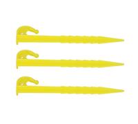 YWBL-WH ABS Haute Résistance ABS OUTDOOOR PLAQUES Spike Tente Inserts de 5,5 Pouces de Sable de Déchaînement pour Le Réseau de Jardin, 50 STCS Plastic Tente (Yellow)