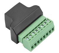YWBL-WH Adaptateur Femelle RJ45, Tête de Conversion, Connecteur de Borne à Vis à 8 Broches pour CCTV DVR UTP Cat5 Cat6 Cat7, Câble de Prise Réseau Ethernet, Moulage en Plastique, Interface Femelle