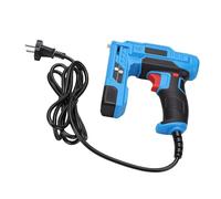 YWBL-WH Agrafeuse électrique, Cloueuse Pneumatique sans Fil, Kit de Clouage pour Tissus D'ameublement, Réparation de Matériaux (Prise UE)