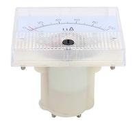 YWBL-WH Ampèremètre à Pointeur DC 0-100UA, Boîtier ABS, Panneau de Mesure de Courant Analogique pour Mesurer le Courant de Circuit dans les Stabilisateurs de Tension, les Armoires de Distribution