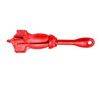 YWBL-WH Ancre Pliable en Acier au Carbone de qualité Supérieure pour Canoë-Kayak, Conception Légère, Grappin de 1,5 Kg pour Petites Embarcations (Rouge (Acier au Carbone))