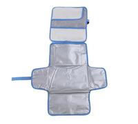 YWBL-WH Baby Diaper Changer Mat Oxford Clots Portable Plimable Diaper Admmord Pad with Wipes Pocket (BLUE)