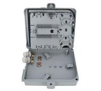 YWBL-WH Boîte de Distribution de Fibre Optique à 12 Cœurs, Plateau d'épissure de Fibre Optique Mural, Armoire à étanche IP65, Utilisation Intérieure et Extérieure, Adaptée aux Adaptateurs SC/FC/PLC