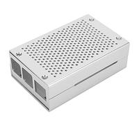 YWBL-WH Boîtier en Aluminium pour 4 avec Ventilateur de Refroidissement, | Boîtier de protection pour carte mère, structure divisée supérieure et inférieure, ensemble de fixations, interfaces