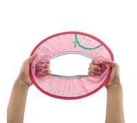 YWBL-WH Bonnet de Douche pour bébé, Imperméable, pour Enfants, élastique, Visière de Shampoing, Empêche L'eau, les Yeux, les Oreilles, Motif de Dessin animé avec Pare-soleil, Utilisation (PINK)