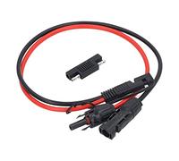 YWBL-WH Câble Adaptateur Panneau Solaire vers SAE Câble d'extension de Panneau Solaire en PVC 10AWG 0,60 M Tout en Cuivre 30A 36V Capuchon étanche pour Connecteur PV Chargement de Batterie d'énergie