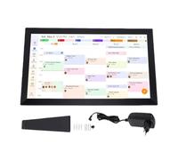 YWBL-WH Calendrier Numérique Intelligent, écran Tactile de 21,5 Pouces, | Coque ABS, Utilisation Domestique Murale, WiFi 2,4 GHz et 5,8 GHz, Synchronisation de Google , Organisateur Familial