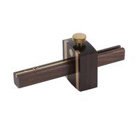 YWBL-WH Calibre de Traçage en Bois D'ébène, Support et Règle de Guidage en Laiton, Aiguille à en Acier à Haute Teneur en Carbone, Structure à 3 Aiguilles Réglable pour Lignes Simples et