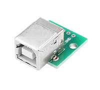 YWBL-WH Carte Adaptateur USB de Type B vers Dip, 10 Pièces USB vers Carte Dip 4 Broches, Pas de 2,54 Mm, Prise Femelle pour Planche à Pain, Projets d'alimentation et Prototypage électronique