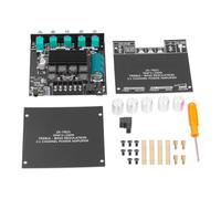 YWBL-WH Carte Amplificateur Audio 2.1 Canaux, 2x50W+100W Bluetooth 5.0 | Entrée AUX , contrôle des aigus des basses, protection contre les courts-circuits, borne en cuivre, haut-parleurs de cinéma