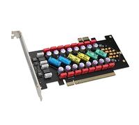 YWBL-WH Carte de Filtre d'alimentation Module de Filtre Audio PC Hi FI 16 X 7 Cm PCI Express Compatible avec Le Contrôle LED RVB pour Les Utilisateurs de Carte Son de Purification Audio de Bureau