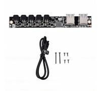 YWBL-WH Carte D'extension de Puissance pour Imprimante 3D, Hub D'alimentation avec 4 Ports USB, 4 Ports MX3.0 pour P1P P1S X1E A1 A1 Mini