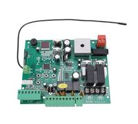 YWBL-WH Carte PCB de Contrôleur de Portail Battant, Panneau de Commande D'ouvre-porte à Double Bras Automobile avec 3 Télécommandes, Menu Numérique LED, Vitesse Réglable, Ouverture et