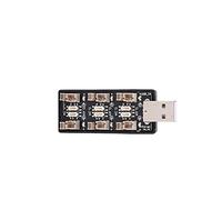 YWBL-WH Chargeur USB 1S LiPo 6 Canaux, Tension de Sortie 2.5-4.35V | Emplacements de charge indépendants, courant commutable 0,2 A 0,6 A, affichage d\'état à 6 LED, connecteur à broche terminale