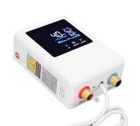 YWBL-WH Chauffe-Eau électrique sans Réservoir 3000 W, écran Tactile LCD, Chauffe-Eau instantané sous L'évier, pour Cuisine, Salle de Bain, Appartement, Camping-Car (Prise UE 220V)