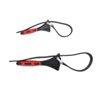 YWBL-WH Clé à Sangle, Outil à Poignée en Caoutchouc de 4 et 6 Pouces pour Couvercles Tenaces avec Poignée Antidérapante, pour L'entretien de la Plomberie Domestique et L'organisation